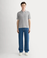The No-Sweat Button-Down Polo | Heather Grey
