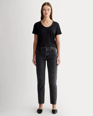 The Air Scoop-Neck Tee | Black