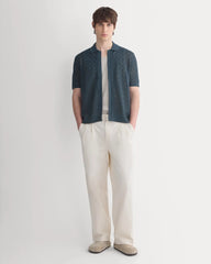 Open-Knit Resort Shirt | Midnight Navy
