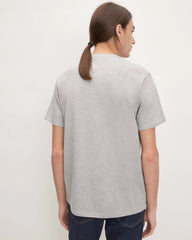The Organic Cotton V-Neck Tee | Heathered Grey