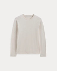 The Essential Organic Long-Sleeve Tee | Heathered Oat