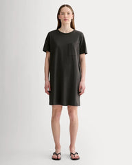 The Organic Cotton Weekend Tee Dress | Washed Black