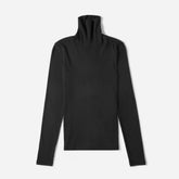 The Luxe Micro-Rib Turtleneck | Black