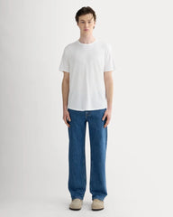 The Cotton Linen Tee | White