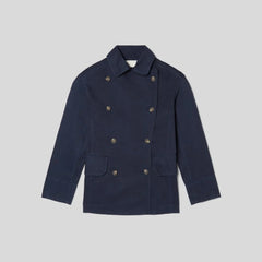 The Organic Cotton Herringbone Jacket | Navy