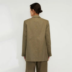 The Oversized Blazer in Linen | Kalamata