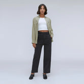 The Organic Wide-Leg Pant | Black