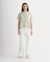The Notch Shirt in Linen | Elm Gingham