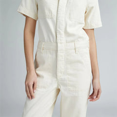 The Supersoft Jean Coverall | Seeded Ecru