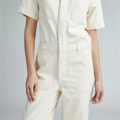 The Supersoft Jean Coverall | Seeded Ecru
