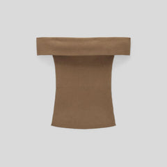The Ribbed Cotton Off-The-Shoulder Top | Toasted Coconut