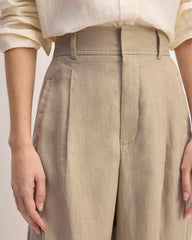 The Linen Way-High® Drape Pant | Trench Coat Khaki