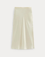 Slip Skirt in Silk Charmeuse | Bone