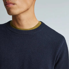 The Grade-A Cashmere Crew | Dark Navy