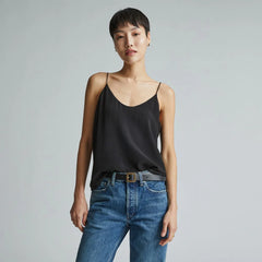 The Washable Clean Silk Cami | Black