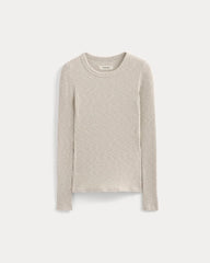 The Cozy Rib Long-Sleeve Tee | Peyote / Bone