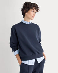 Lightweight Terry Blouson Crew | Navy