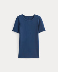 The Luxe Rib Crew | Estate Blue