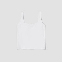 The Supima® Sleeveless Top | White
