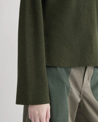 The Boatneck Top in Everyday Cotton | Dark Green