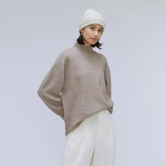 The Cashmere Beanie | Pale Heather Grey