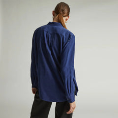 The Washable Silk Relaxed Shirt | Ocean Cavern