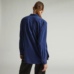 The Washable Silk Relaxed Shirt | Ocean Cavern