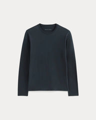 The Essential Organic Long-Sleeve Tee | Deep Navy