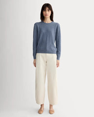 The Classic Crew in Cashmere | Denim Blue