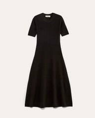 The Ribbed Sweater Dress | Black