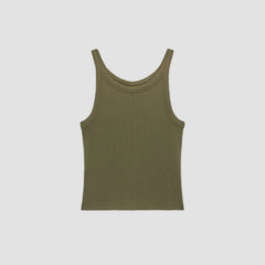 The Supima® Micro-Rib Cropped Tank | Kalamata