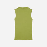 The Pima Micro-Rib Funnel-Neck Tank | Pepper