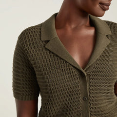 The Crochet Knit Polo | Beech
