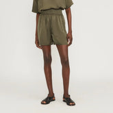 The Satin Pull-On Short | Kalamata