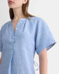 The Popover Dress in Linen | Chambray
