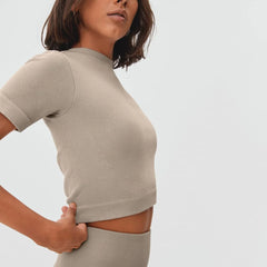 The Seamless Tee | Burnt Sugar