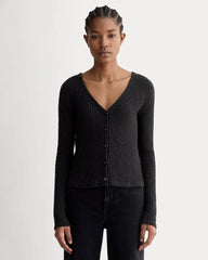 The Cozy Rib Cardigan | Black