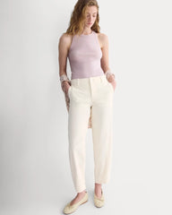 Twisted Seam Barrel Pant | Bone