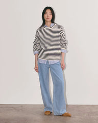 The Cocoon Crew in Everyday Cotton | Canvas / Navy
