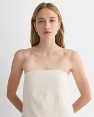 Tube Top in Stretch Linen | Birch