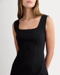 The Dream Square-Neck Dress | Black
