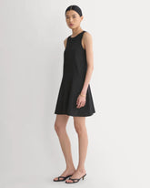 Drop Waist Mini Dress | Black