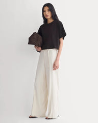 Forever Jersey Cropped Tee | Black