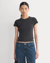 RetroSoft Cotton Crew | Black