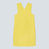The Cross-Back Apron Mini Dress | Lemon