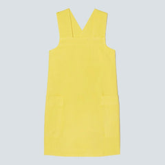 The Cross-Back Apron Mini Dress | Lemon