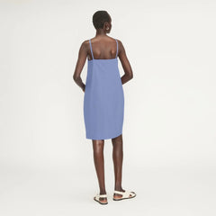 The Poplin Slip Dress | Cornflower Blue