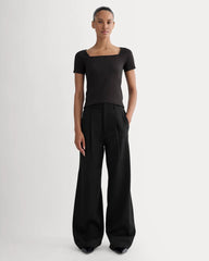 The Form Square-Neck Top | Black