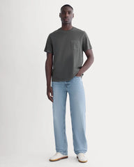 The Essential Organic Garment-Dyed Crew | Black