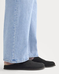 Suede Clog | Black Suede